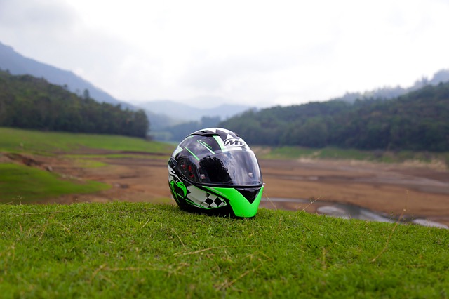 helma na trávě